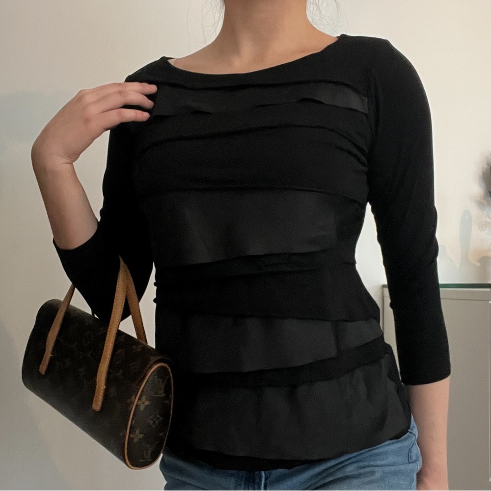 Black Office Blouse